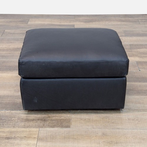 Used BenchMade Modern Fairfax Ottoman in Ponti Onyx  for sale on AptDeco