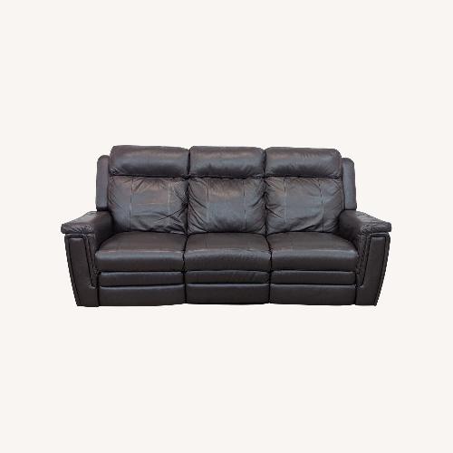 Used Palliser Triple Power Reclining Leather Sofa for sale on AptDeco
