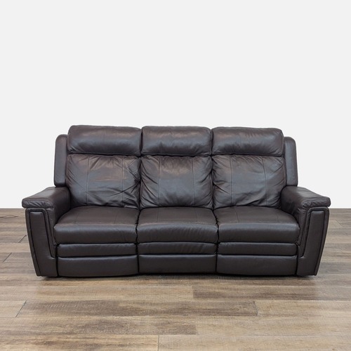 Used Palliser Triple Power Reclining Leather Sofa for sale on AptDeco