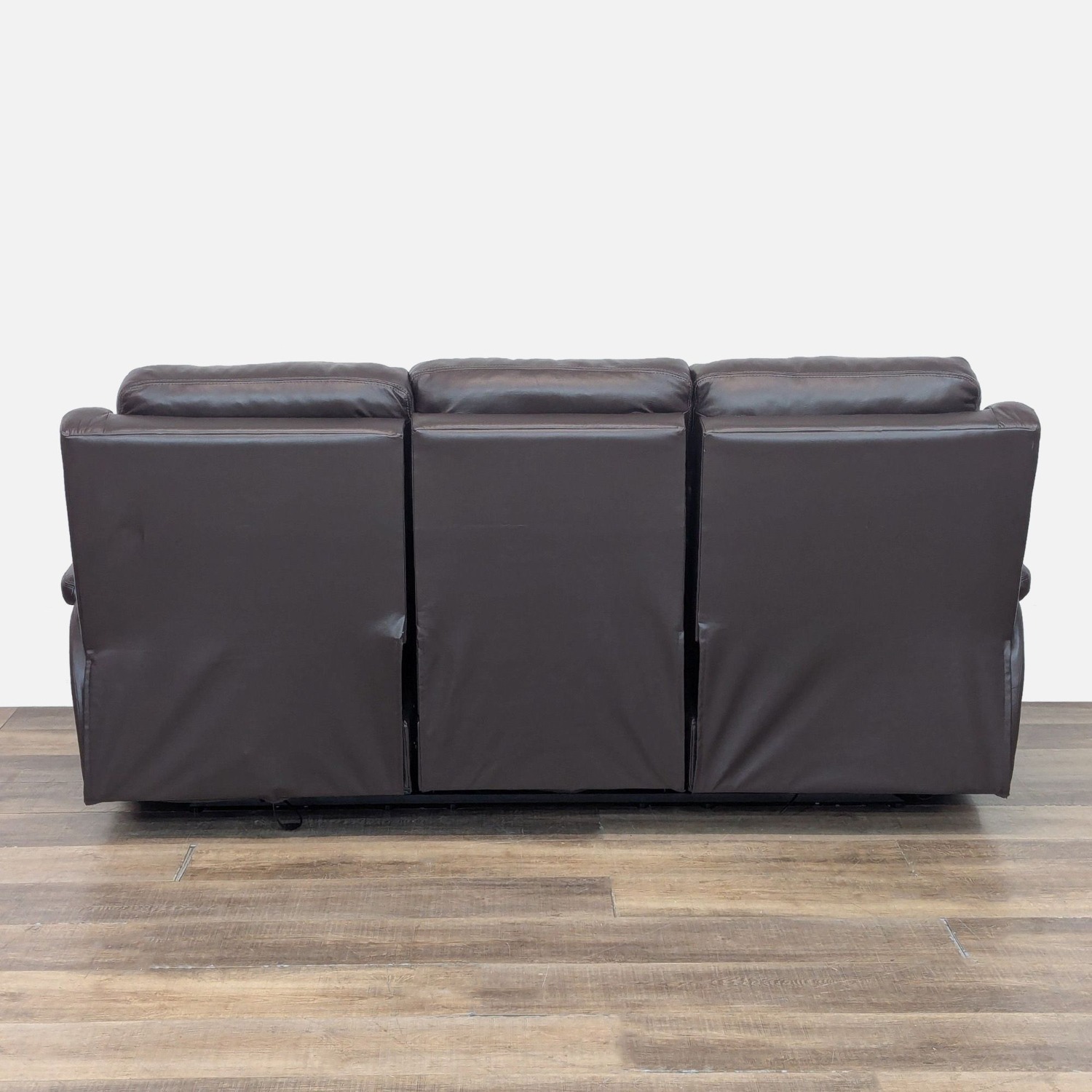 Palliser Triple Power Reclining Leather Sofa - image-9