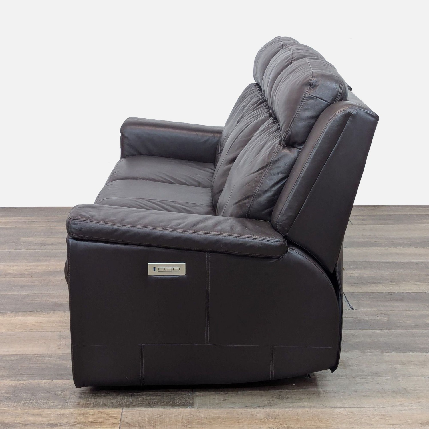 Palliser Triple Power Reclining Leather Sofa - image-10