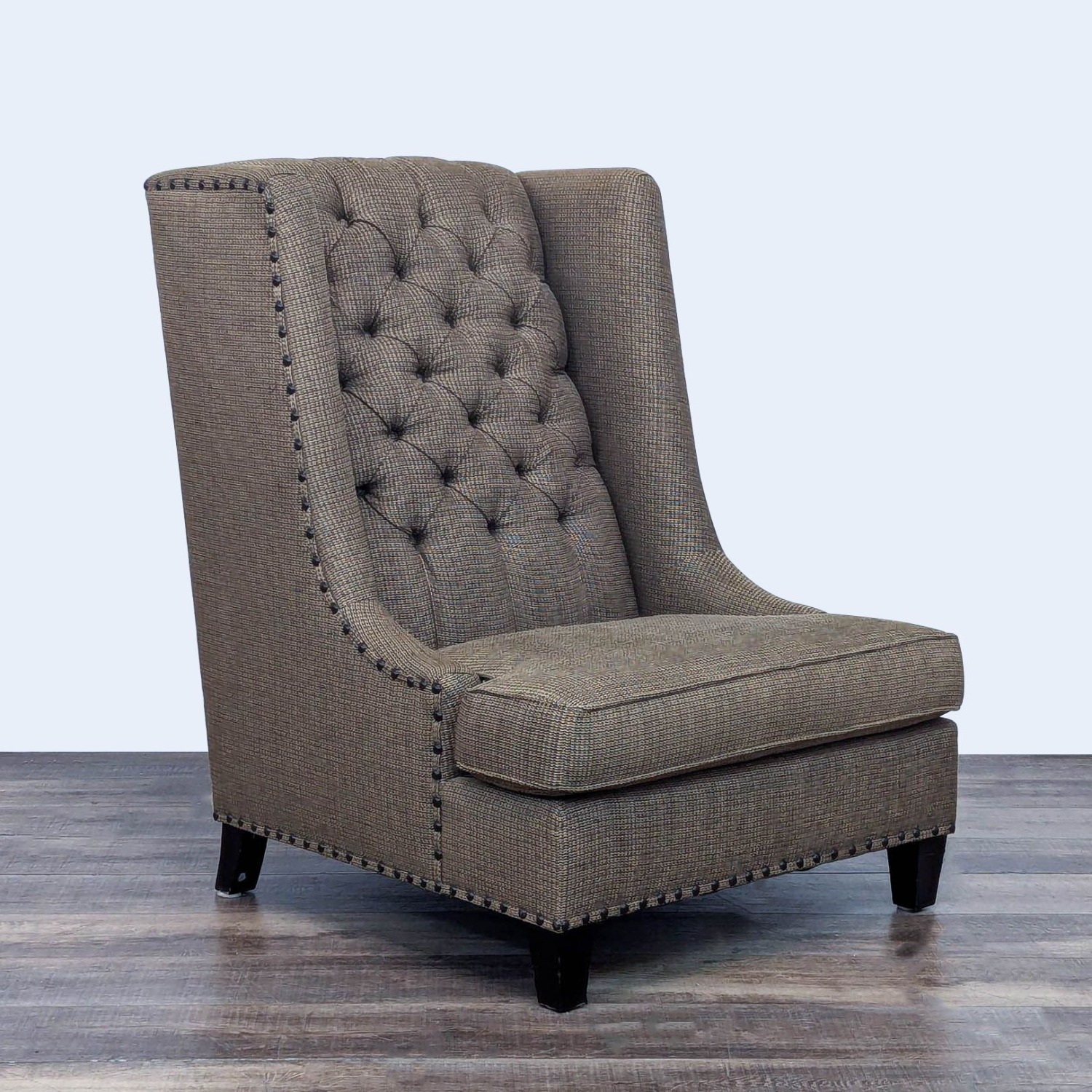 Bernhardt Wingback Lounge Chair with Tufted Design - image-1