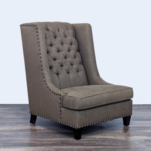 Used Bernhardt Wingback Lounge Chair with Tufted Design for sale on AptDeco