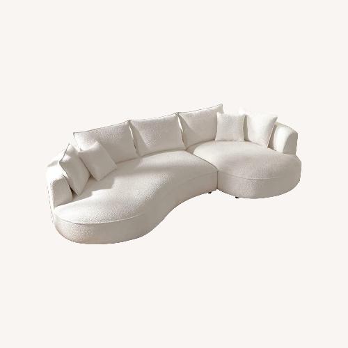 Used White Boucle 3+ Seater Sofa for sale on AptDeco