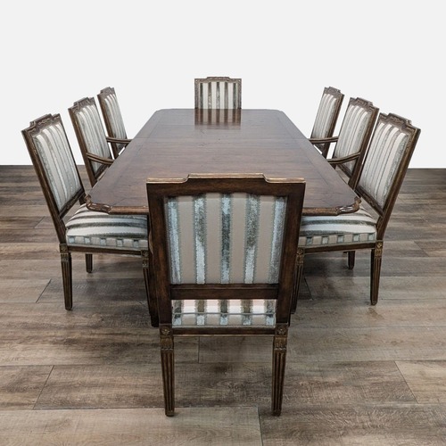 Used Minton-Spidell Dining Set - Table with 8 Chairs for sale on AptDeco