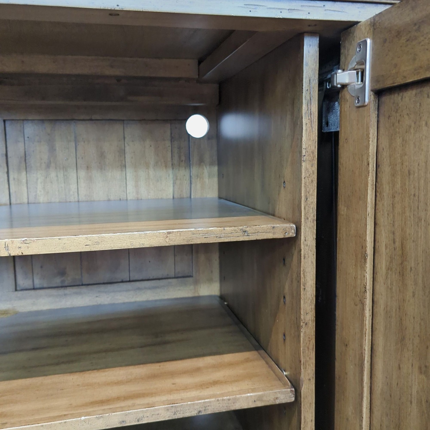 Two Door Walnut Storage Cabinet	 - image-4