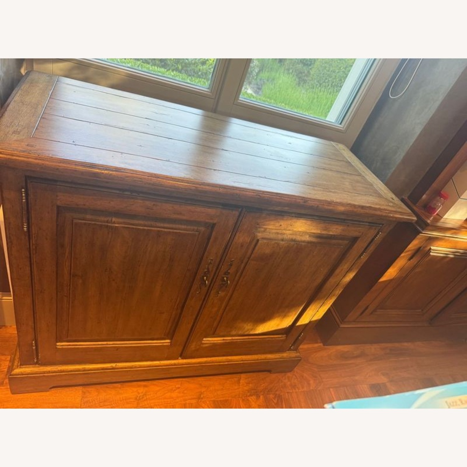 Two Door Walnut Storage Cabinet	 - image-7