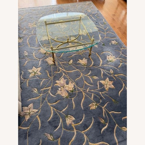 Used Hollywood Regency Glass Top Coffee Table	 for sale on AptDeco