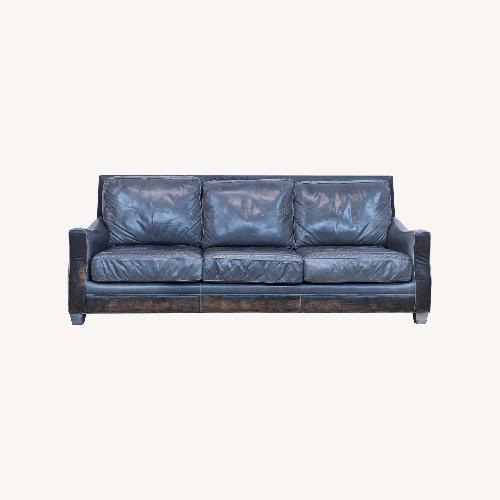 Used Menlo Park Rustic Leather 3-Seat Sofa	 for sale on AptDeco