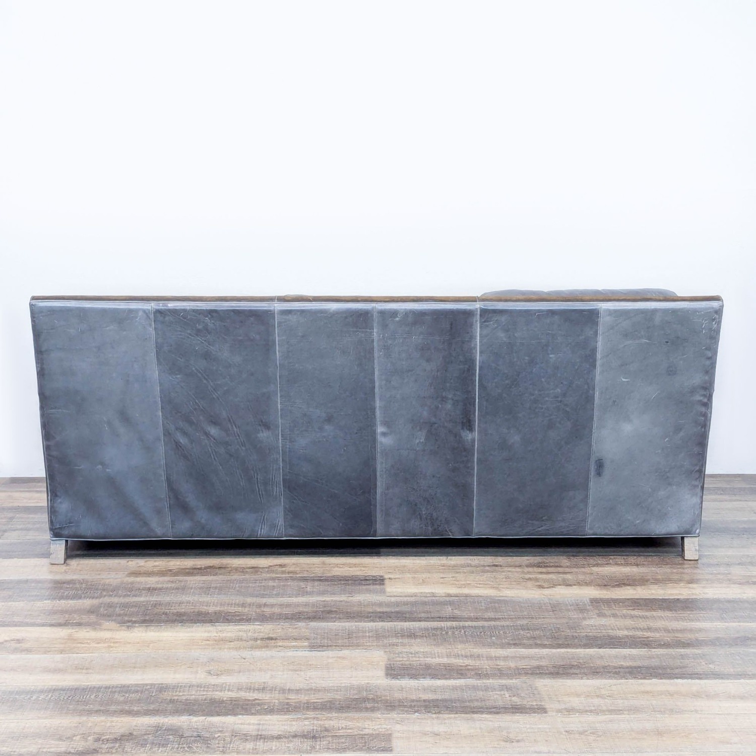 Menlo Park Rustic Leather 3-Seat Sofa	 - image-3