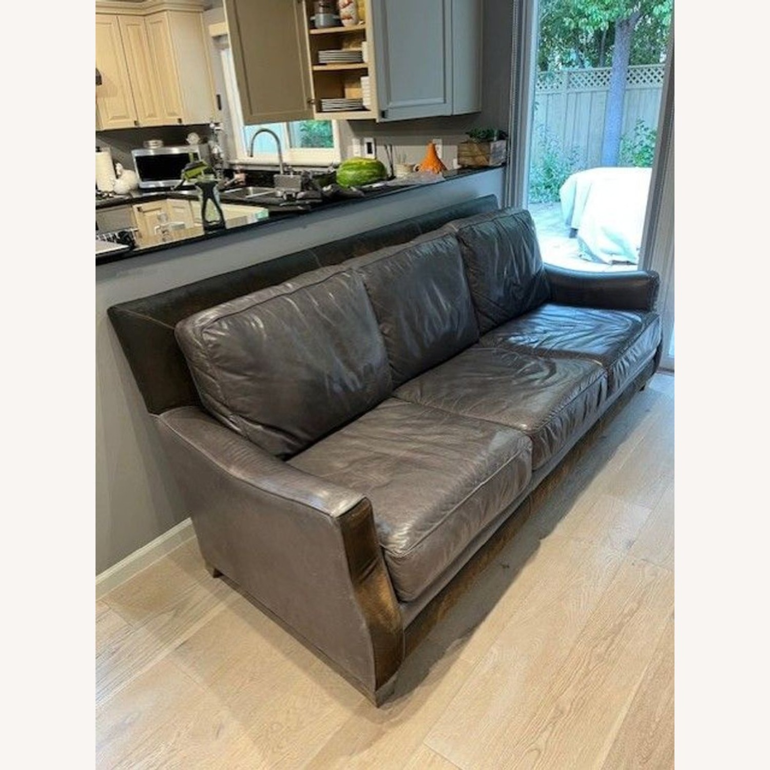 Menlo Park Rustic Leather 3-Seat Sofa	 - image-11