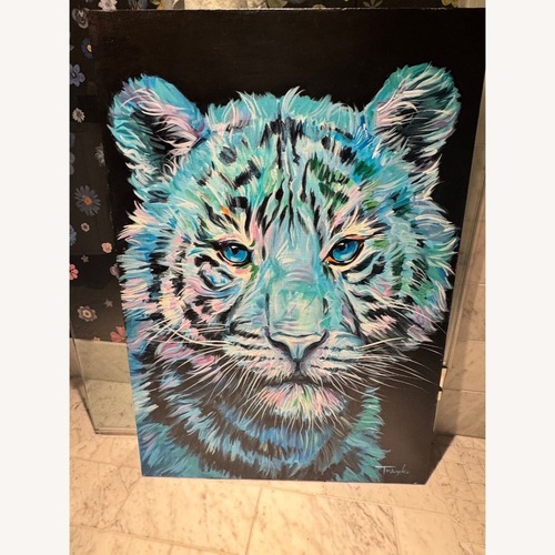 Used The Blue Eyes‚Original Painting by Trayko Popov for sale on AptDeco