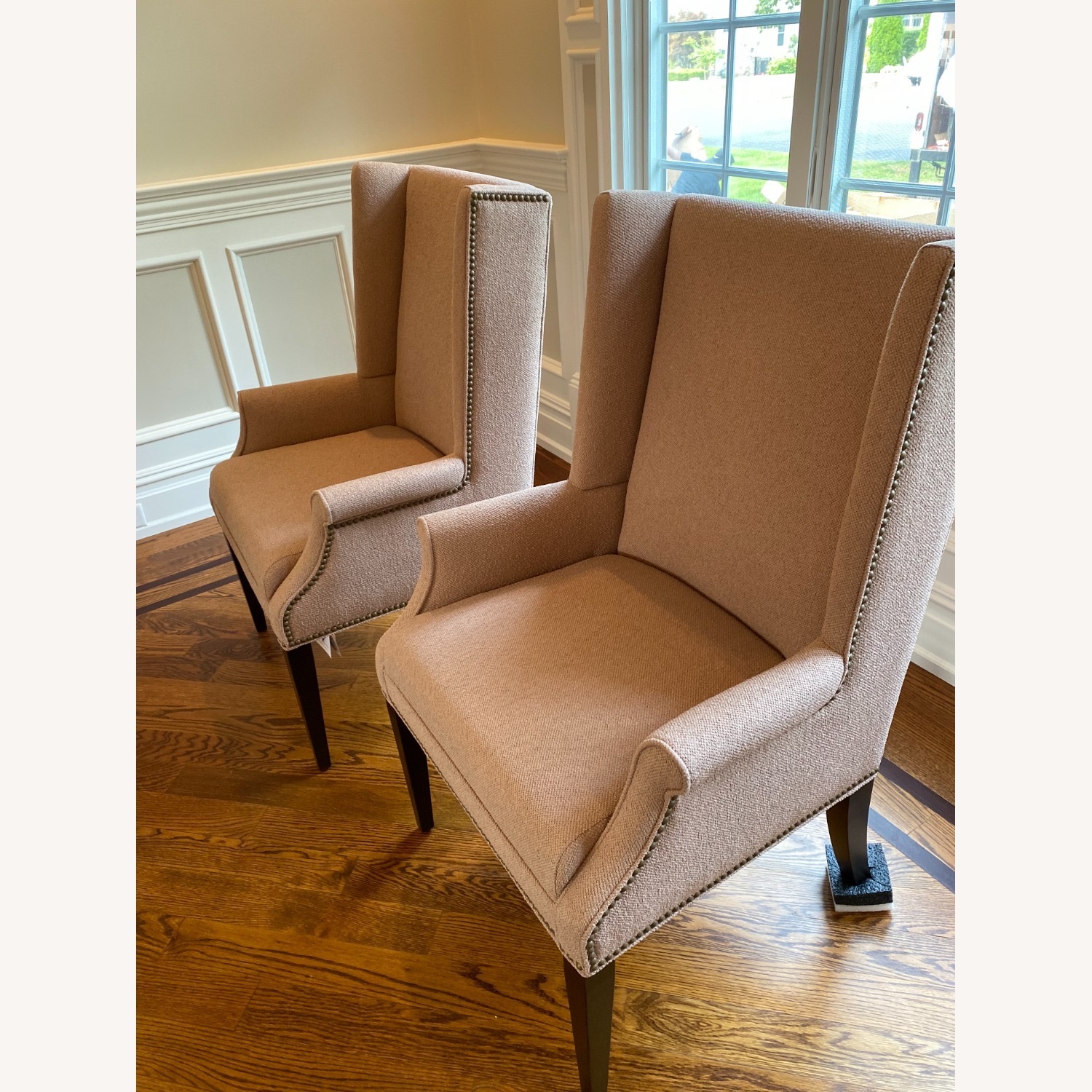 Ethan Allen Yves Pink Dining Chairs - image-4