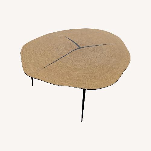 Used Industry West Natural Wood Top Coffee Table  for sale on AptDeco
