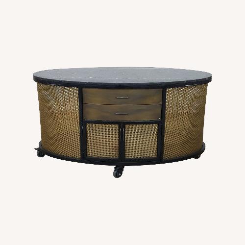 Used Black Wood Nightstand for sale on AptDeco