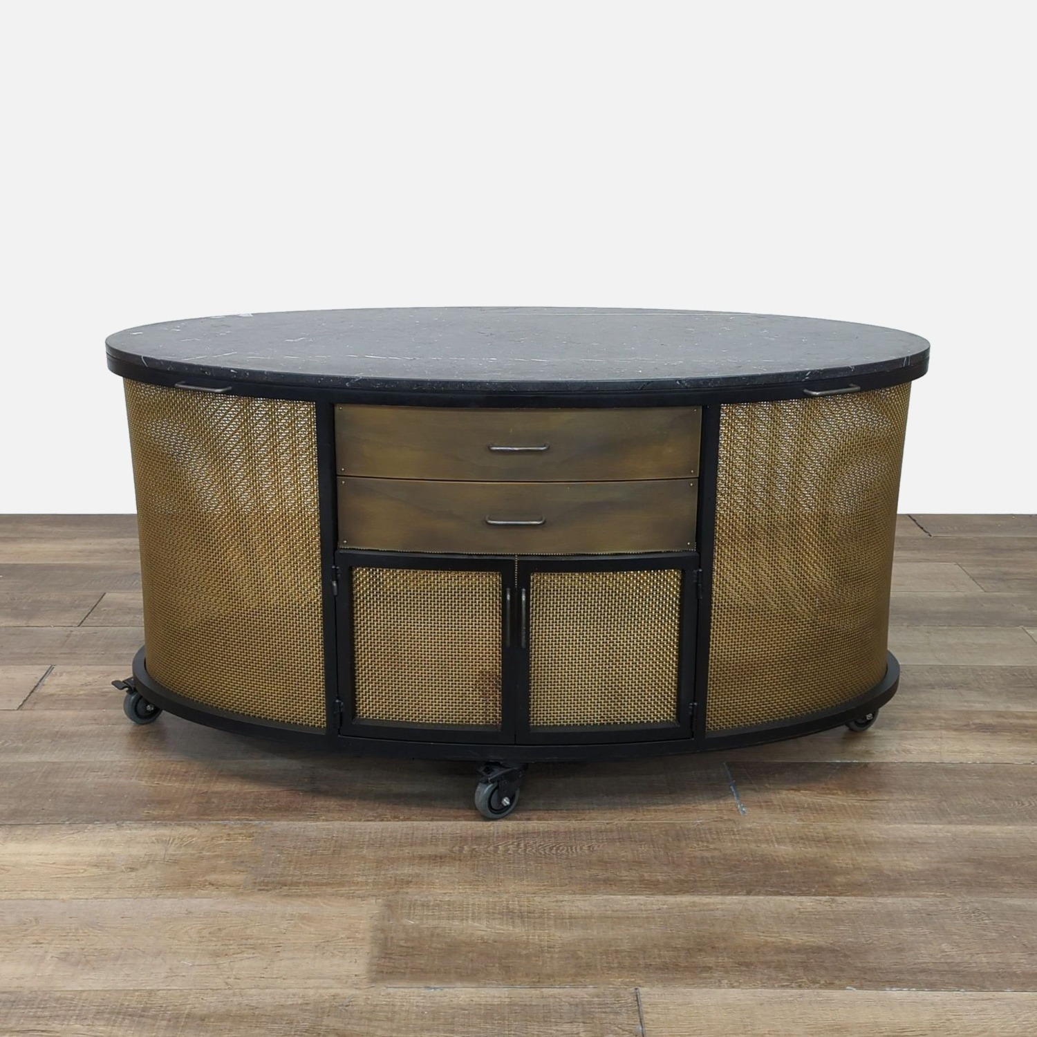 Black Wood Nightstand - image-2