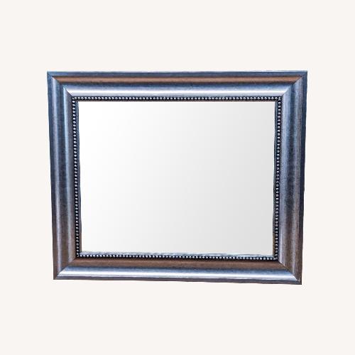 Used Silvered Framed Mirror with Beaded Trim	 for sale on AptDeco