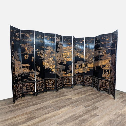 Used Antique Chinese Coromandel Screen	 for sale on AptDeco