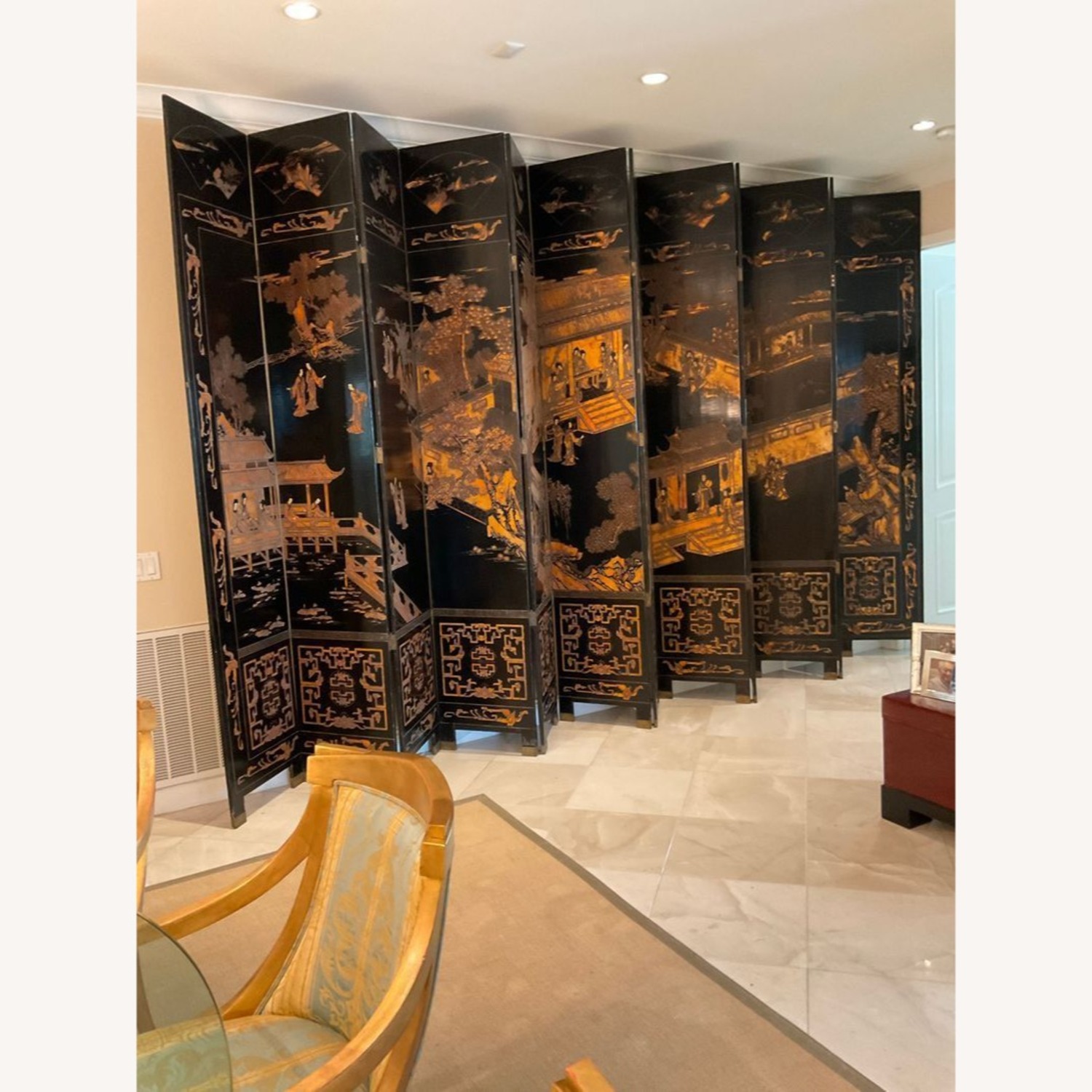 Antique Chinese Coromandel Screen	 - image-6