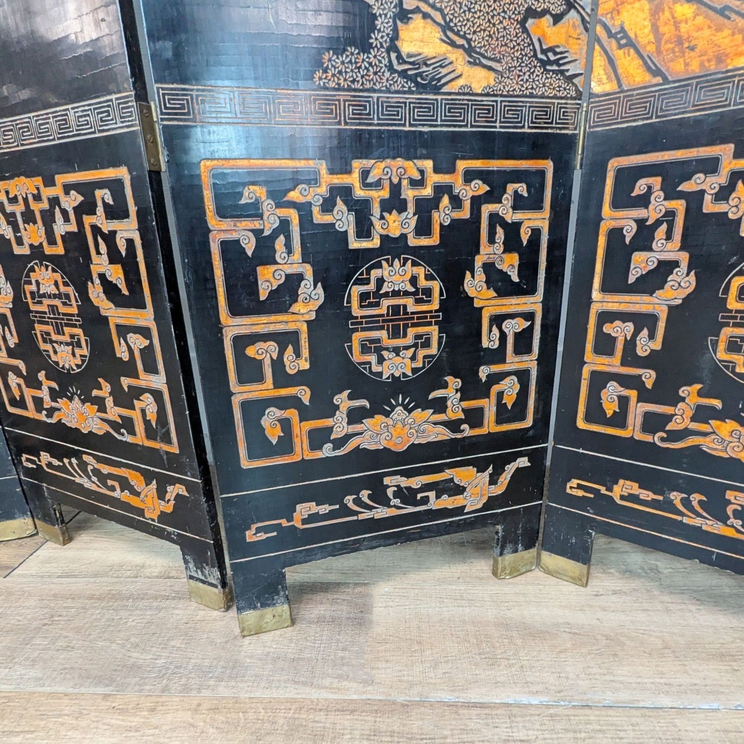 Antique Chinese Coromandel Screen	 - image-3