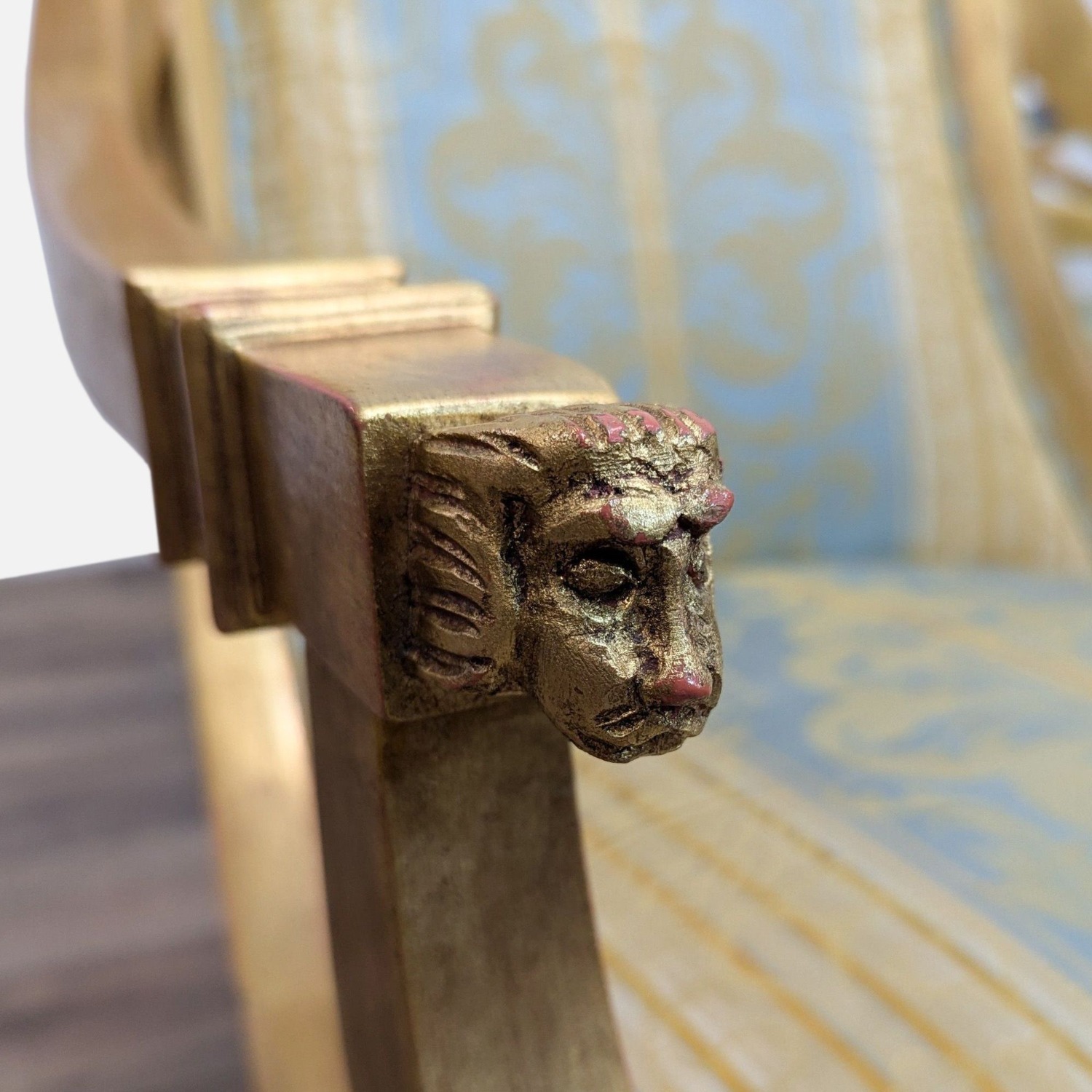 Vintage Glass and Stone Dining Table with 8 Chairs - image-5