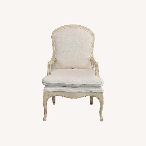 Used Vintage-Style Accent Chair with Cushioned Seat	 for sale on AptDeco