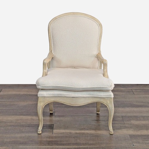 Used Vintage-Style Accent Chair with Cushioned Seat	 for sale on AptDeco