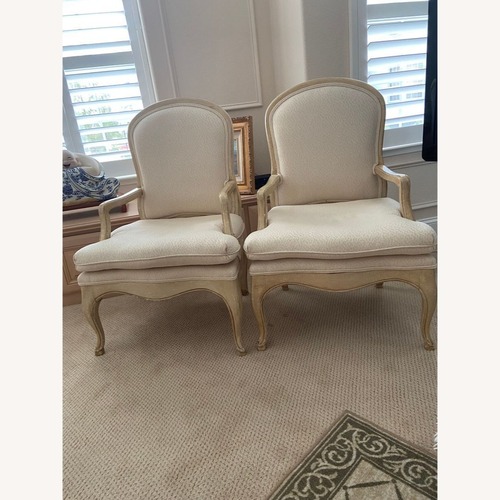 Used Vintage-Style Accent Chair with Cushioned Seat	 for sale on AptDeco