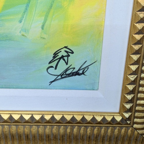 Used Cosmic Gecko‚Framed Giclee by Alfred Gockel for sale on AptDeco