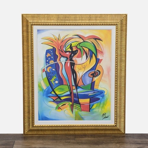 Used Cosmic Gecko‚Framed Giclee by Alfred Gockel for sale on AptDeco