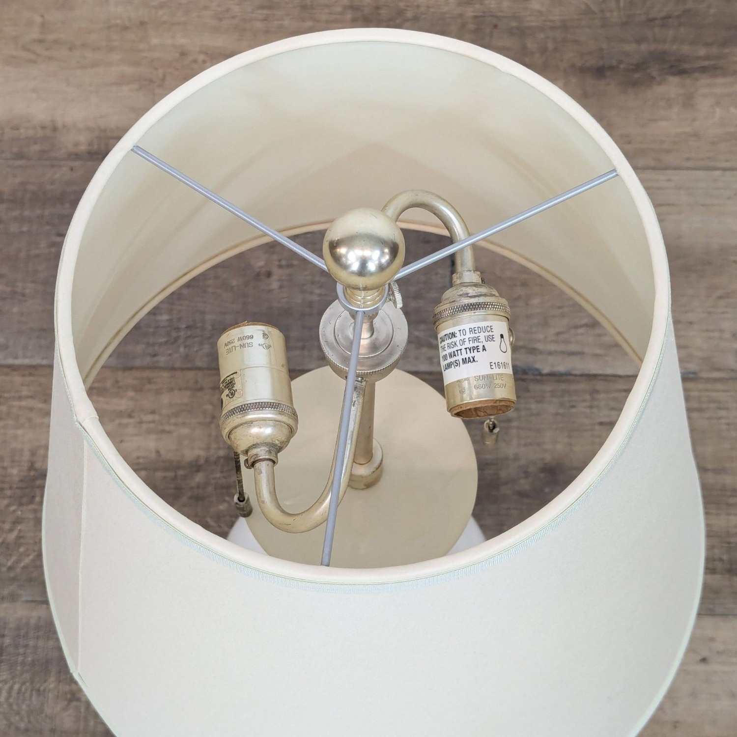 Kendall Wilkinson Design White Crackled Glass Lamp - image-2