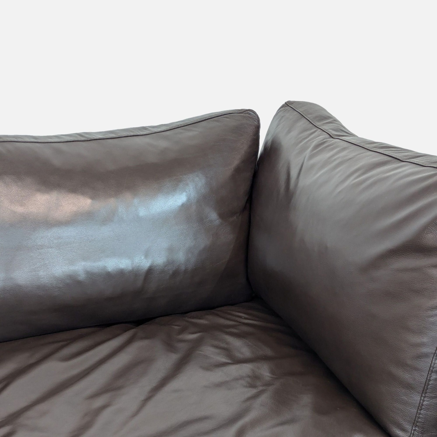 Stella Transitional Brown Leather Corner Sectional - image-6