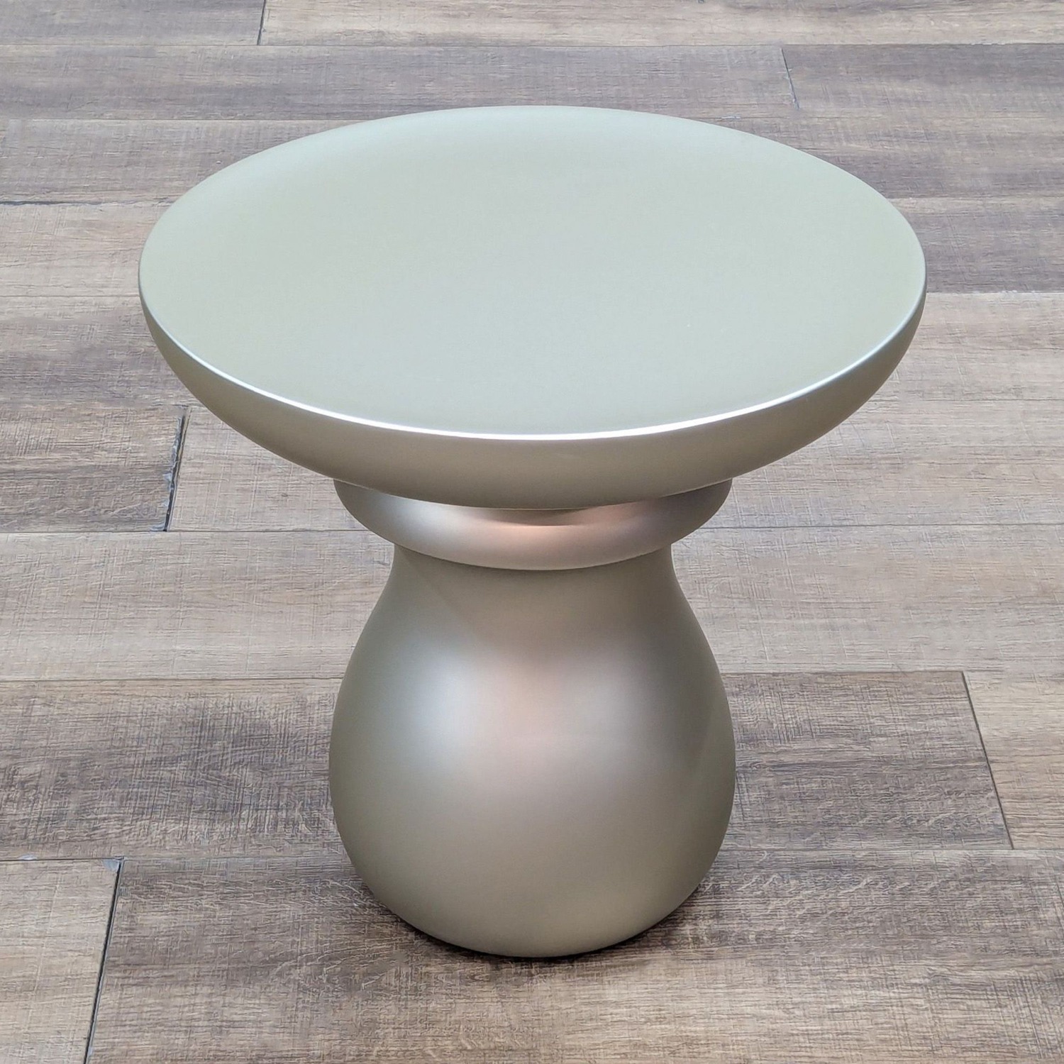 Roche Bobois Chess End Table in Matte Gold - image-3