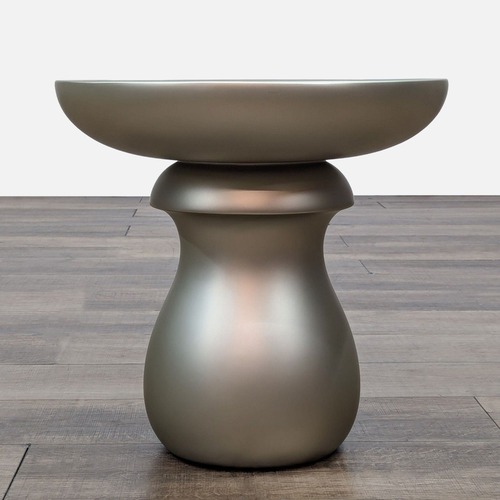 Used Roche Bobois Chess End Table in Matte Gold for sale on AptDeco