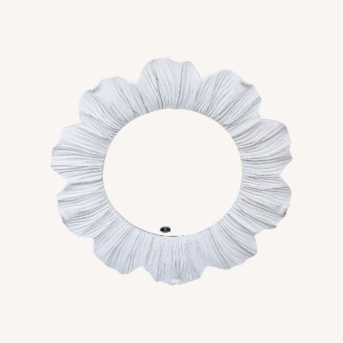 Used Galaxy Home Ruffled Frame Wall Mirror for sale on AptDeco