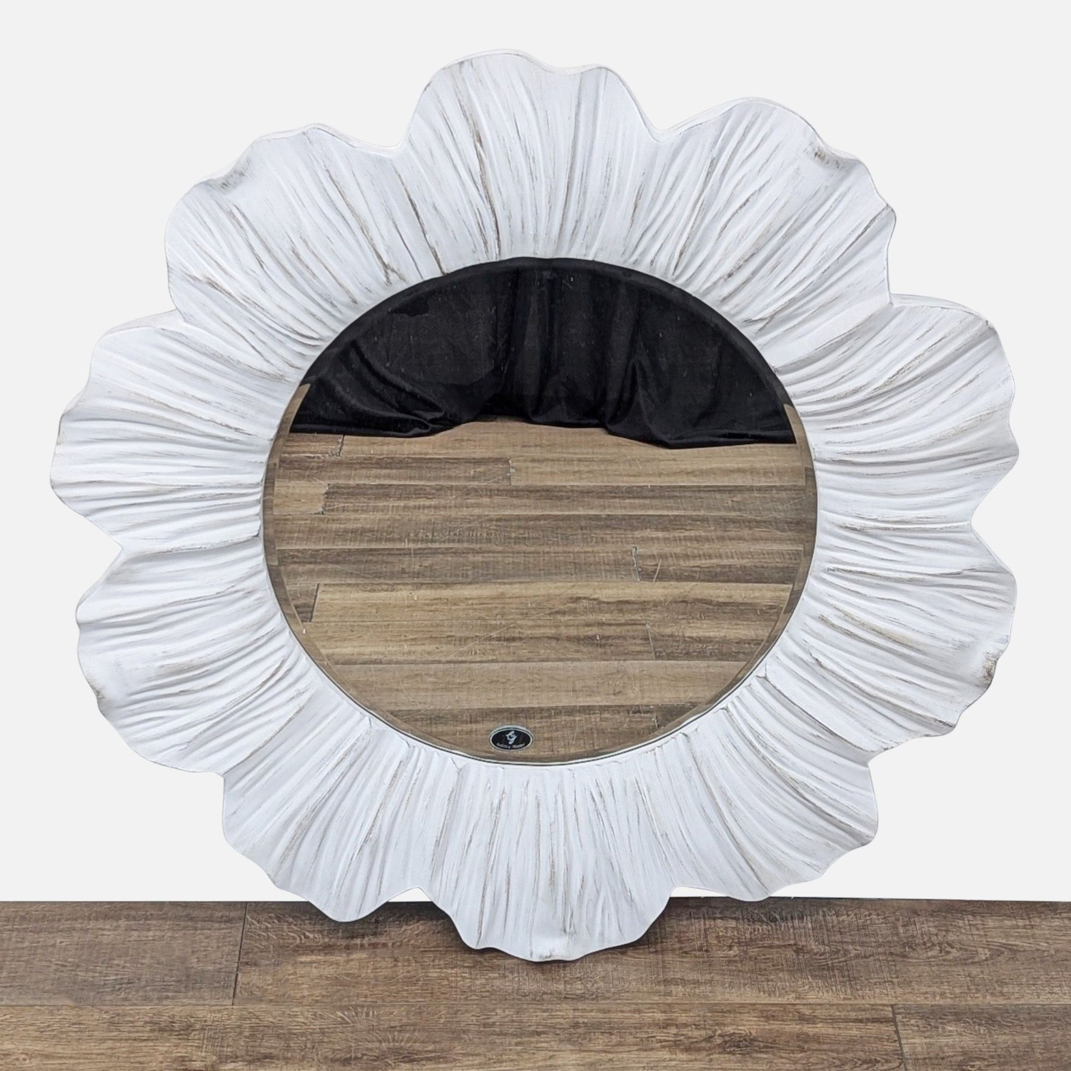 Galaxy Home Ruffled Frame Wall Mirror - image-1