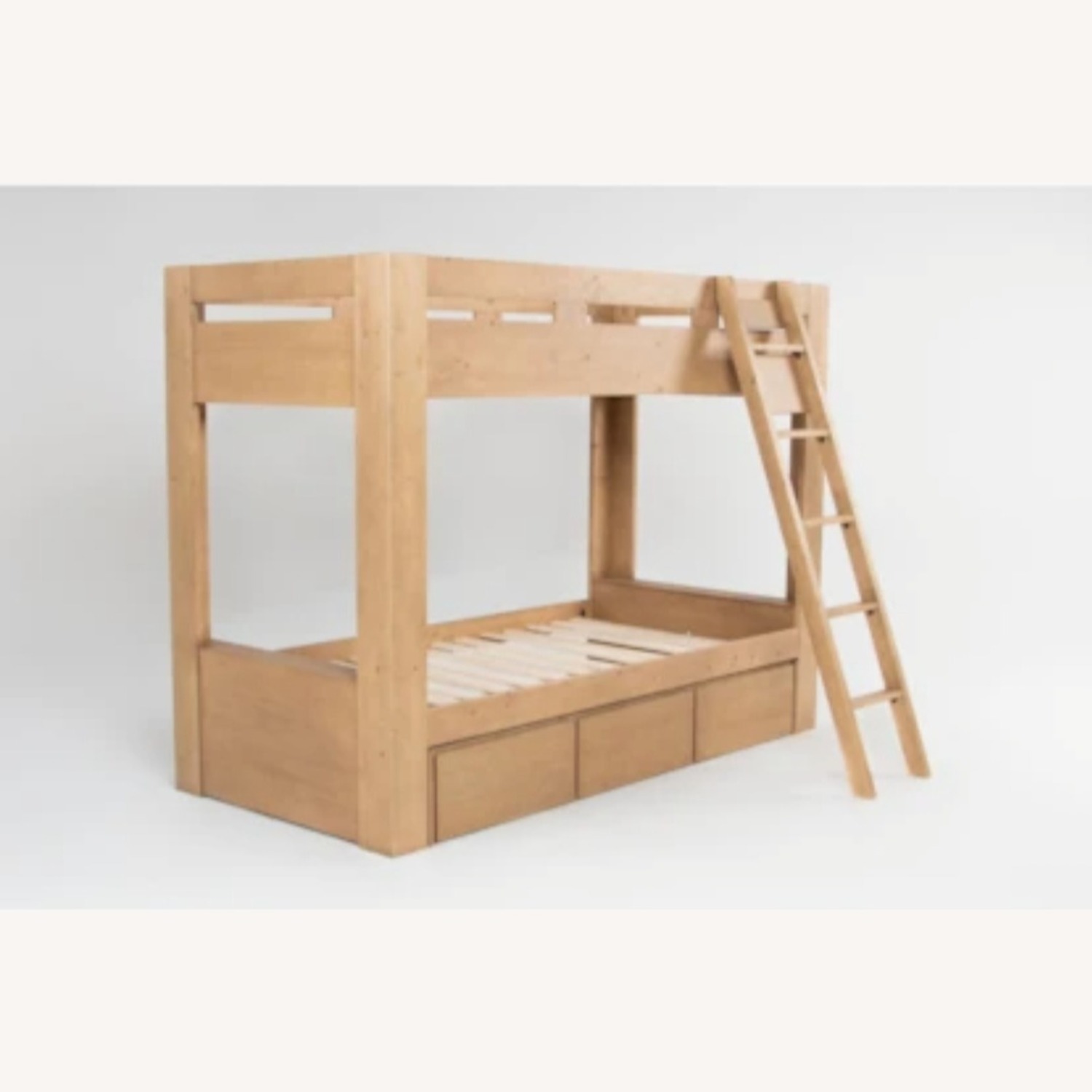 Living Spaces Natural Wood Bunk Bed - image-4