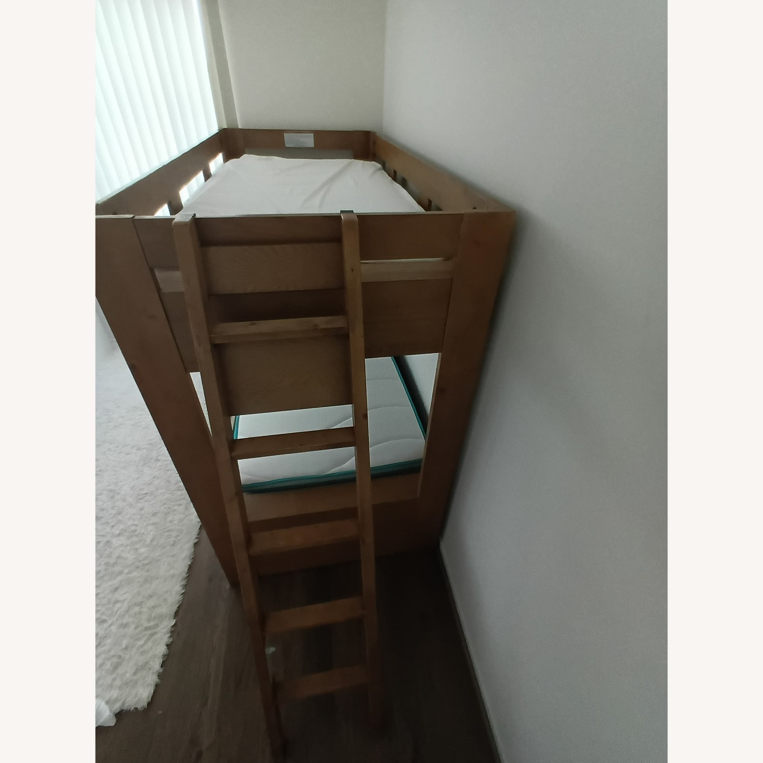 Living Spaces Natural Wood Bunk Bed - image-3