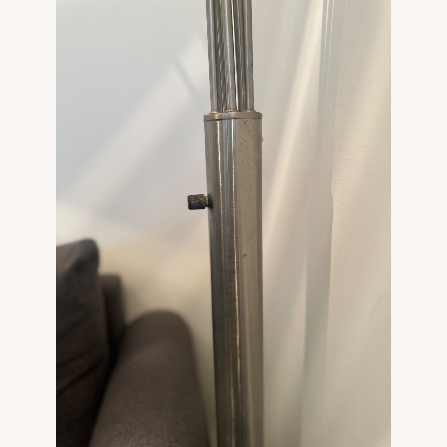 Silver Aluminum Floor Lamp - image-2