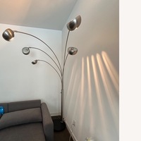 Silver Aluminum Floor Lamp