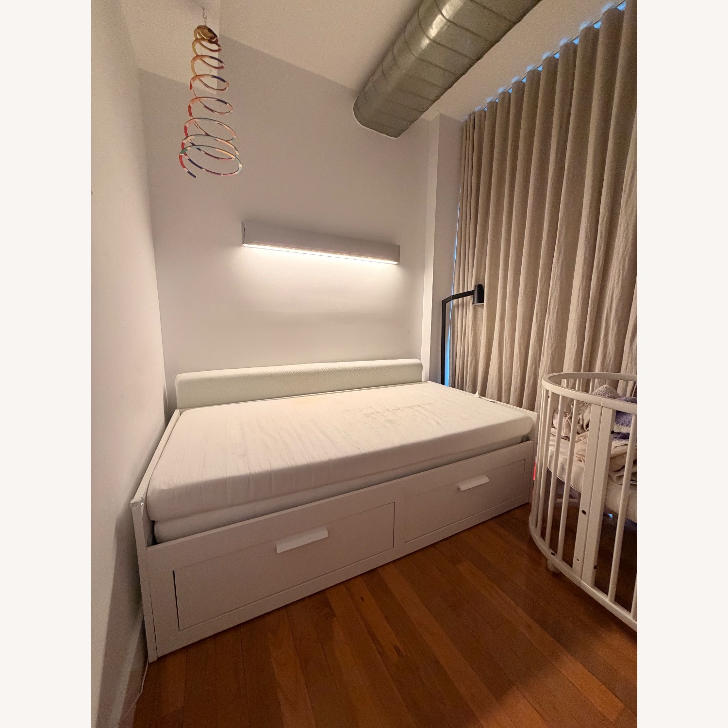 IKEA Brimnes White Wood Daybed - image-2