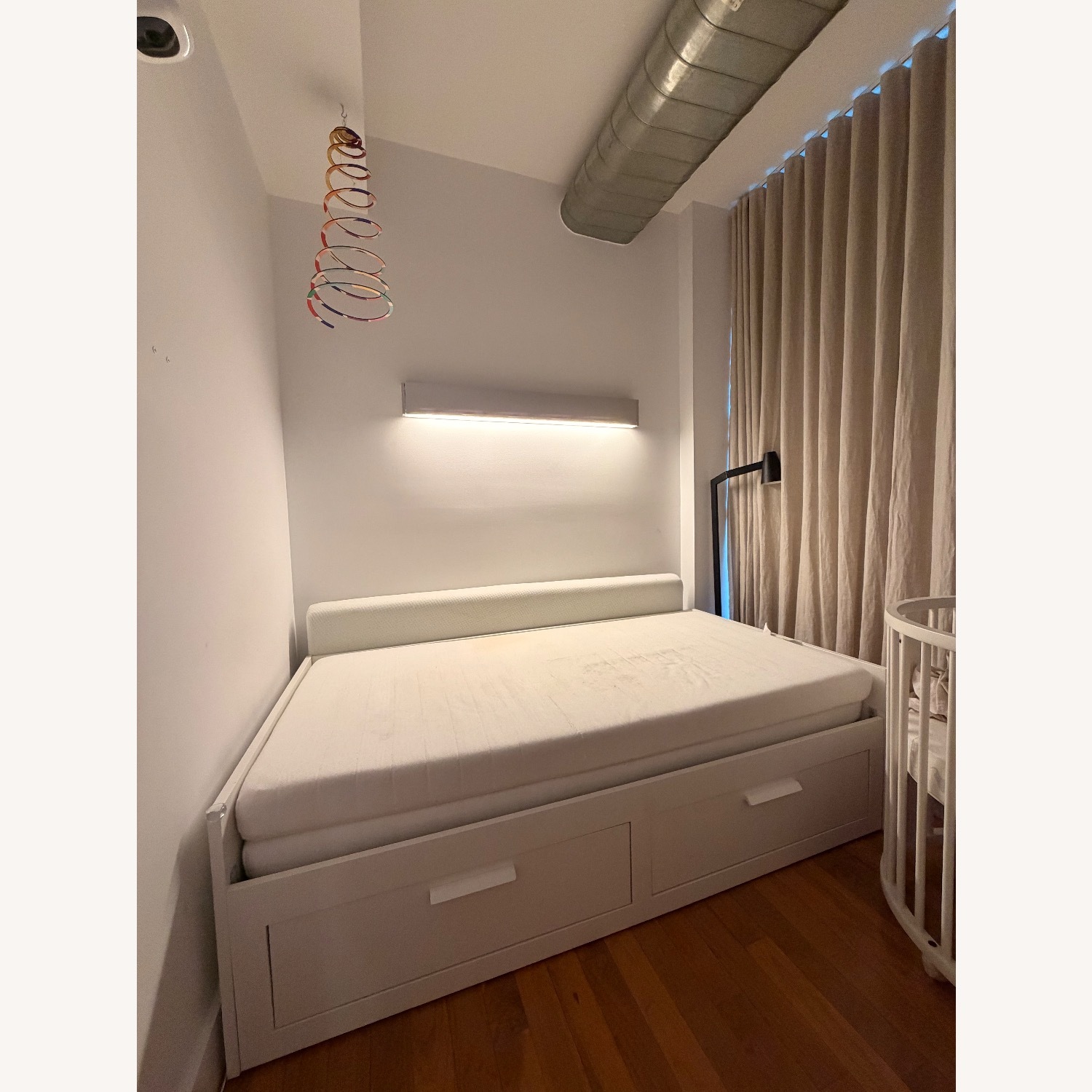 IKEA Brimnes White Wood Daybed - image-1