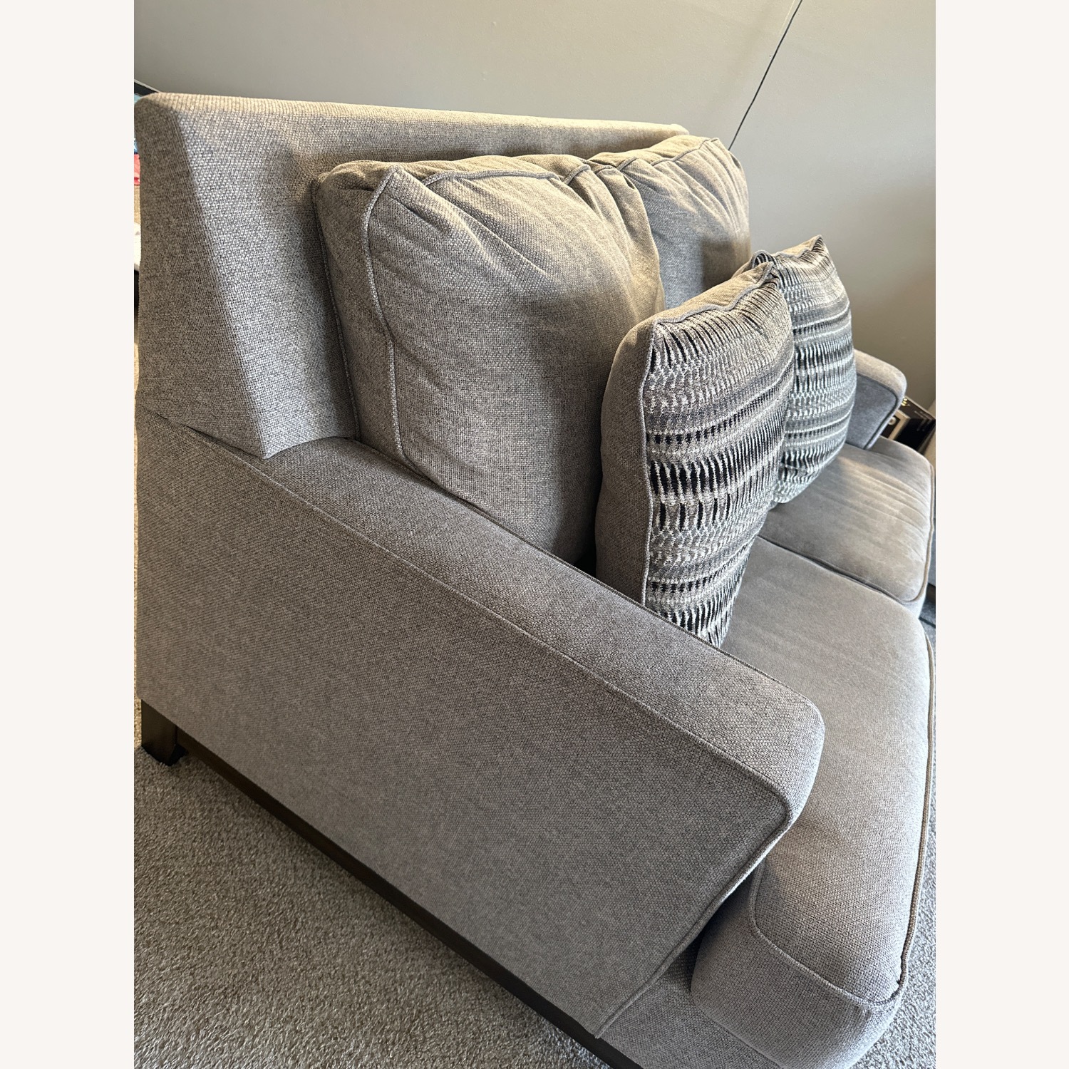 Ashley Furniture Light Gray Loveseat - image-3