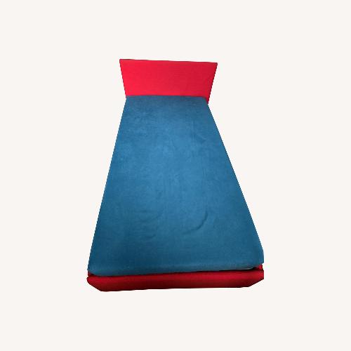 Used Bontempi Duplo Red Fabric Twin Bed for sale on AptDeco