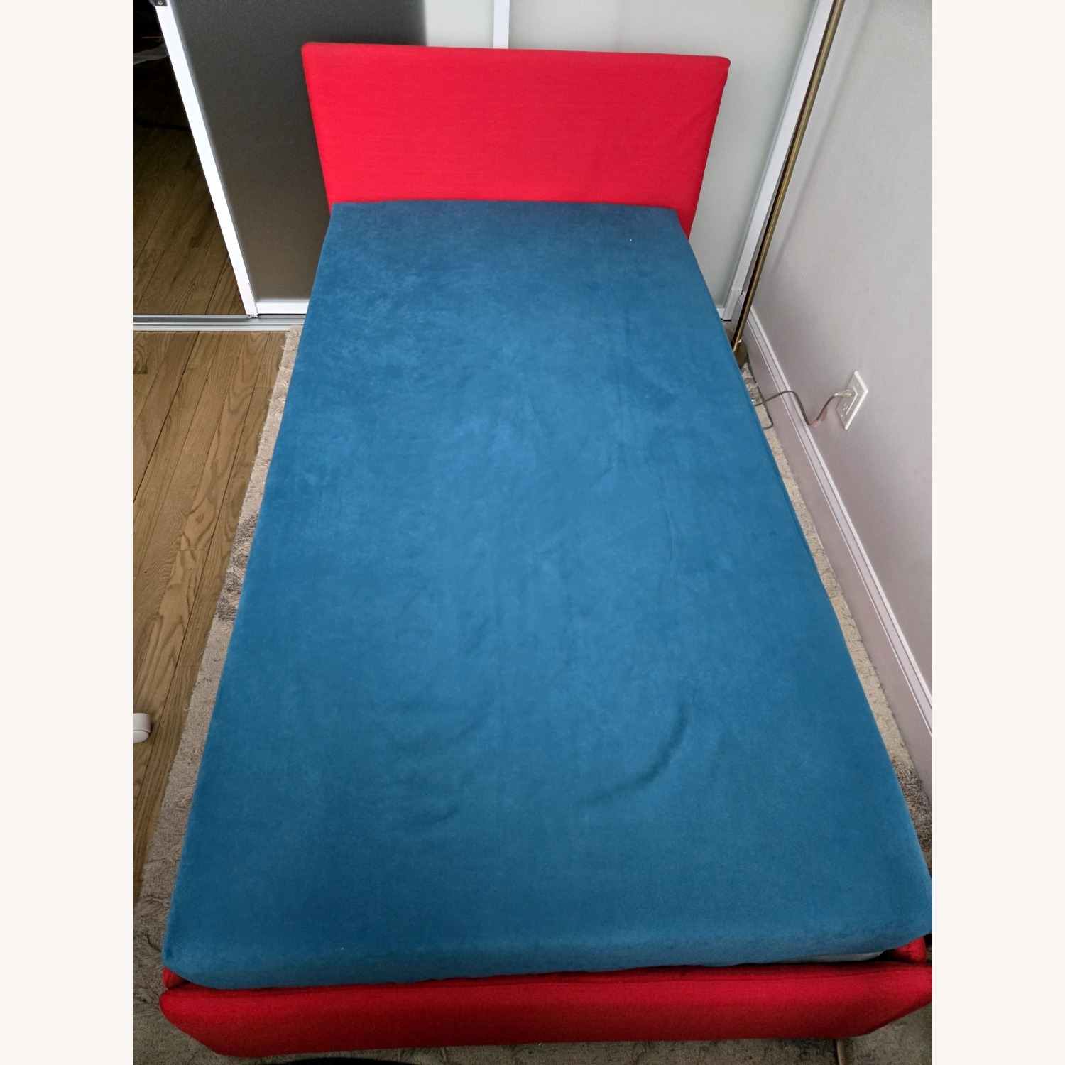 Bontempi Duplo Red Fabric Twin Bed - image-1