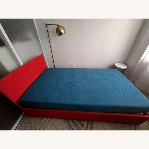 Used Bontempi Duplo Red Fabric Twin Bed for sale on AptDeco