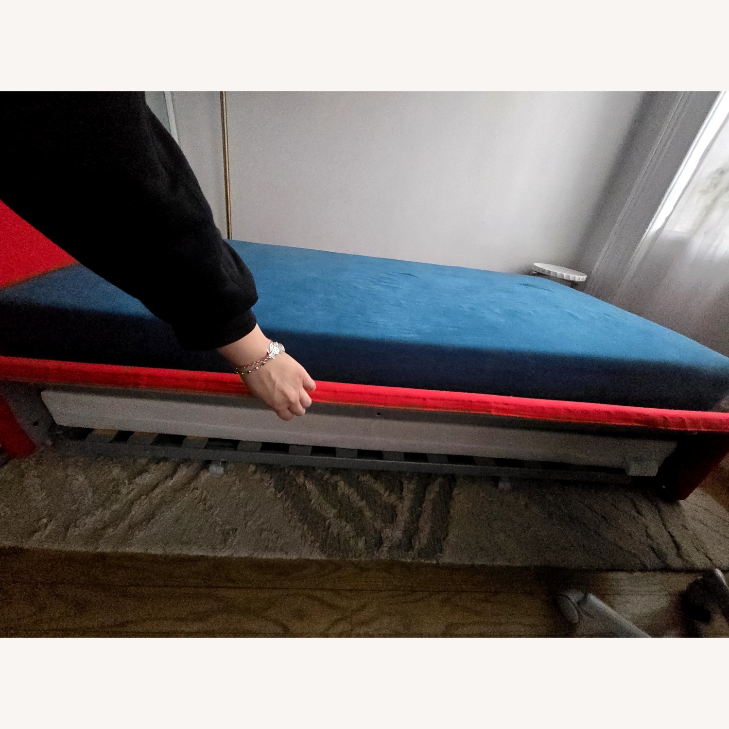 Bontempi Duplo Red Fabric Twin Bed - image-3