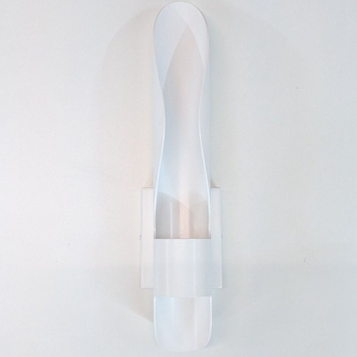 Used Sleek Modern White LED Wall Sconce Light Fixture	 for sale on AptDeco