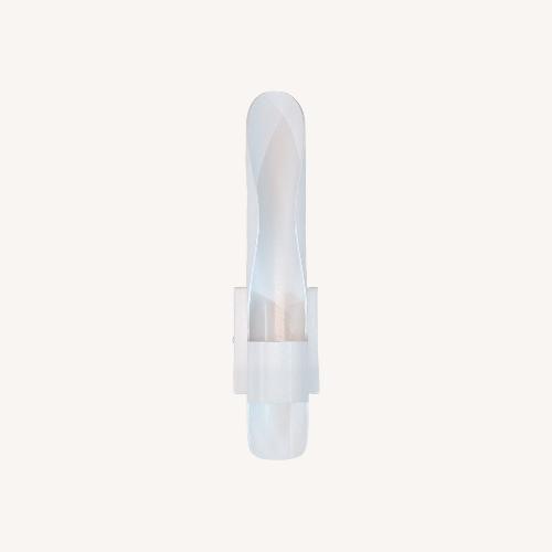 Used Sleek Modern White LED Wall Sconce Light Fixture	 for sale on AptDeco