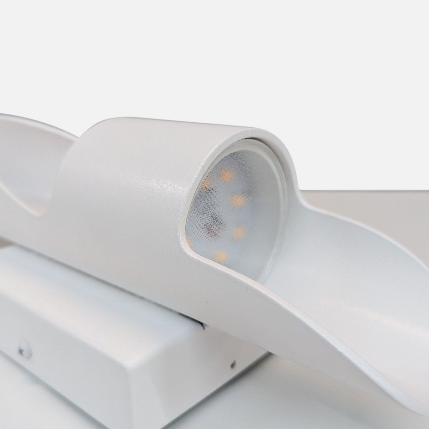 Sleek Modern White LED Wall Sconce Light Fixture	 - image-5